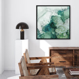 Shop Zen Panel IV (Square) Canvas Art Print-Abstract, Green, PC, Square, View All-framed wall decor artwork
