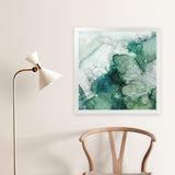 Shop Zen Panel IV (Square) Art Print-Abstract, Green, PC, Square, View All-framed painted poster wall decor artwork