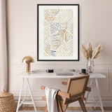 Shop Dreamy Geo II Canvas Art Print-Abstract, Neutrals, PC, Portrait, Rectangle, View All-framed wall decor artwork