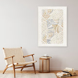 Shop Dreamy Geo II Canvas Art Print-Abstract, Neutrals, PC, Portrait, Rectangle, View All-framed wall decor artwork