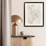 Shop Dreamy Geo II Art Print-Abstract, Neutrals, PC, Portrait, Rectangle, View All-framed painted poster wall decor artwork