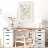 Shop Dreamy Geo II Art Print-Abstract, Neutrals, PC, Portrait, Rectangle, View All-framed painted poster wall decor artwork