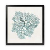 Shop Teal Coral I (Square) Art Print-Abstract, Green, PC, Square, View All-framed painted poster wall decor artwork