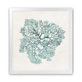 Shop Teal Coral I (Square) Art Print-Abstract, Green, PC, Square, View All-framed painted poster wall decor artwork