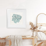 Shop Teal Coral I (Square) Art Print-Abstract, Green, PC, Square, View All-framed painted poster wall decor artwork