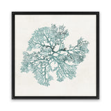 Shop Teal Coral II (Square) Canvas Art Print-Abstract, Green, PC, Square, View All-framed wall decor artwork