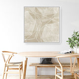 Shop Woven Linen I (Square) Canvas Art Print-Abstract, Neutrals, PC, Square, View All-framed wall decor artwork