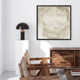 Shop Woven Linen II (Square) Canvas Art Print-Abstract, Brown, PC, Square, View All-framed wall decor artwork
