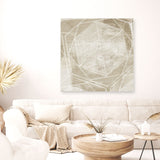 Shop Woven Linen II (Square) Canvas Art Print-Abstract, Brown, PC, Square, View All-framed wall decor artwork