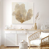 Shop Luxe Coral I (Square) Canvas Art Print-Abstract, Brown, PC, Square, View All-framed wall decor artwork