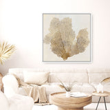 Shop Luxe Coral I (Square) Canvas Art Print-Abstract, Brown, PC, Square, View All-framed wall decor artwork