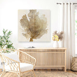 Shop Luxe Coral II (Square) Canvas Art Print-Abstract, Brown, PC, Square, View All-framed wall decor artwork