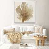 Shop Luxe Coral II (Square) Canvas Art Print-Abstract, Brown, PC, Square, View All-framed wall decor artwork