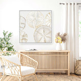 Shop Sea Patterns I (Square) Canvas Art Print-Abstract, Neutrals, PC, Square, View All-framed wall decor artwork