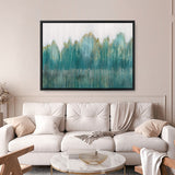 Shop Stumbled Canvas Art Print-Abstract, Green, Horizontal, PC, Rectangle, View All-framed wall decor artwork