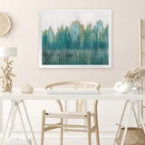 Shop Stumbled Art Print-Abstract, Green, Horizontal, PC, Rectangle, View All-framed painted poster wall decor artwork