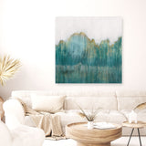 Shop Fortune I (Square) Canvas Art Print-Abstract, Green, PC, Square, View All-framed wall decor artwork