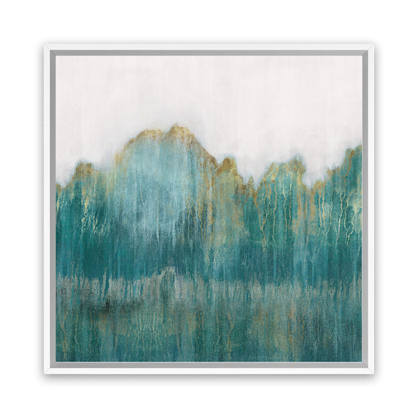 Shop Fortune II (Square) Canvas Art Print-Abstract, Green, PC, Square, View All-framed wall decor artwork