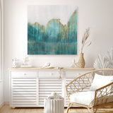 Shop Fortune II (Square) Canvas Art Print-Abstract, Green, PC, Square, View All-framed wall decor artwork