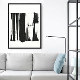 Shop Black Bars I Canvas Art Print-Abstract, Black, PC, Portrait, Rectangle, View All-framed wall decor artwork