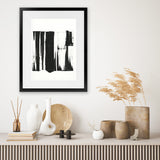 Shop Black Bars I Art Print-Abstract, Black, PC, Portrait, Rectangle, View All-framed painted poster wall decor artwork