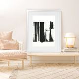 Shop Black Bars I Art Print-Abstract, Black, PC, Portrait, Rectangle, View All-framed painted poster wall decor artwork