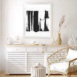Shop Black Bars I Art Print-Abstract, Black, PC, Portrait, Rectangle, View All-framed painted poster wall decor artwork
