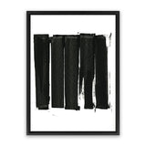 Shop Black Bars II Canvas Art Print-Abstract, Black, PC, Portrait, Rectangle, View All-framed wall decor artwork