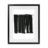 Shop Black Bars II Art Print-Abstract, Black, PC, Portrait, Rectangle, View All-framed painted poster wall decor artwork