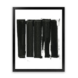 Shop Black Bars II Art Print-Abstract, Black, PC, Portrait, Rectangle, View All-framed painted poster wall decor artwork