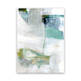 Shop White Blues I Canvas Art Print-Abstract, Blue, Green, PC, Portrait, Rectangle, View All-framed wall decor artwork