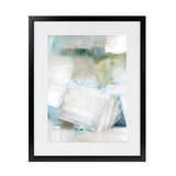 Shop White Blues II Art Print-Abstract, Blue, PC, Portrait, Rectangle, View All-framed painted poster wall decor artwork