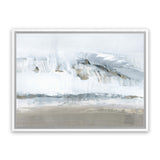 Shop Icy Snow I Canvas Art Print-Abstract, Blue, Grey, Horizontal, PC, Rectangle, View All-framed wall decor artwork