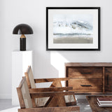 Shop Icy Snow I Art Print-Abstract, Blue, Grey, Horizontal, PC, Rectangle, View All-framed painted poster wall decor artwork