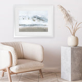 Shop Icy Snow I Art Print-Abstract, Blue, Grey, Horizontal, PC, Rectangle, View All-framed painted poster wall decor artwork