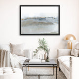 Shop Icy Snow II Canvas Art Print-Abstract, Grey, Horizontal, PC, Rectangle, View All-framed wall decor artwork