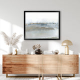 Shop Icy Snow II Art Print-Abstract, Grey, Horizontal, PC, Rectangle, View All-framed painted poster wall decor artwork