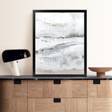 Shop Melting Ice I Art Print-Abstract, Neutrals, PC, Portrait, Rectangle, View All-framed painted poster wall decor artwork