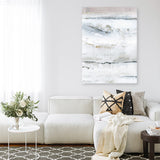 Shop Melting Ice II Canvas Art Print-Abstract, Neutrals, PC, Portrait, Rectangle, View All-framed wall decor artwork