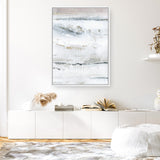 Shop Melting Ice II Canvas Art Print-Abstract, Neutrals, PC, Portrait, Rectangle, View All-framed wall decor artwork