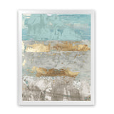 Shop Blue Gold I Art Print-Abstract, Blue, Grey, PC, Portrait, Rectangle, View All-framed painted poster wall decor artwork