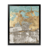 Shop Blue Gold II Art Print-Abstract, Blue, Brown, Grey, PC, Portrait, Rectangle, View All-framed painted poster wall decor artwork