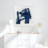 Shop Navy Paths I (Square) Art Print-Abstract, Blue, PC, Square, View All-framed painted poster wall decor artwork