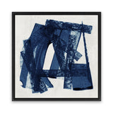 Shop Navy Paths II (Square) Canvas Art Print-Abstract, Blue, PC, Square, View All-framed wall decor artwork