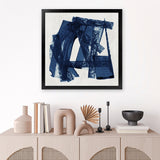 Shop Navy Paths II (Square) Art Print-Abstract, Blue, PC, Square, View All-framed painted poster wall decor artwork