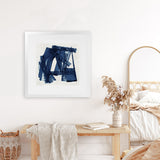 Shop Navy Paths II (Square) Art Print-Abstract, Blue, PC, Square, View All-framed painted poster wall decor artwork