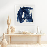 Shop Navy Paths II (Square) Art Print-Abstract, Blue, PC, Square, View All-framed painted poster wall decor artwork