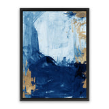 Shop Blackend I Canvas Art Print-Abstract, Blue, PC, Portrait, Rectangle, View All-framed wall decor artwork
