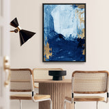 Shop Blackend I Canvas Art Print-Abstract, Blue, PC, Portrait, Rectangle, View All-framed wall decor artwork