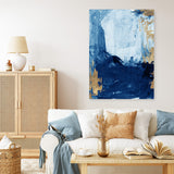 Shop Blackend I Canvas Art Print-Abstract, Blue, PC, Portrait, Rectangle, View All-framed wall decor artwork